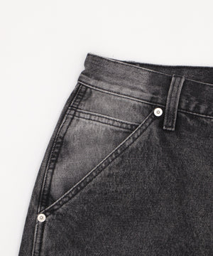 ダブルニーダメージデニムショーツ