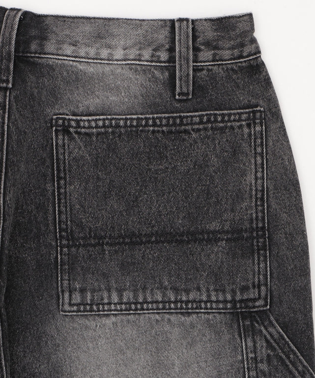 ダブルニーダメージデニムショーツ