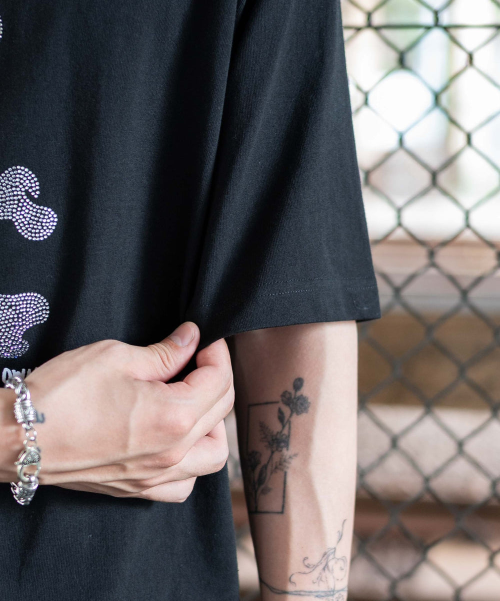 ラインストーンルーズネックT（SS）