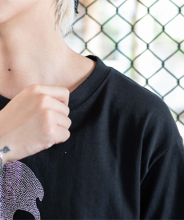 ラインストーンルーズネックT（SS）