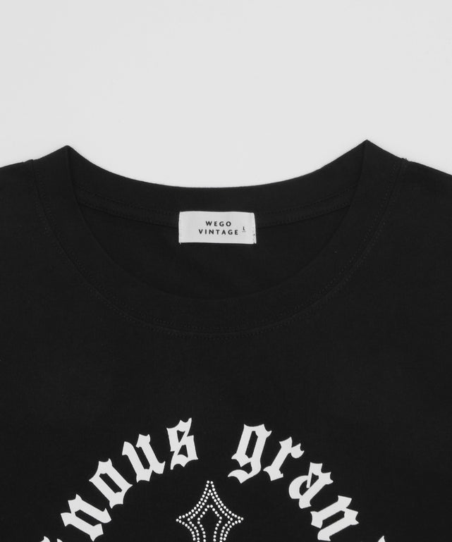 ラインストーンルーズネックT（SS）