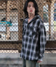 ブラックチェック1　モデル:175cm L着用