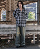 ブラックチェック1　モデル:175cm L着用