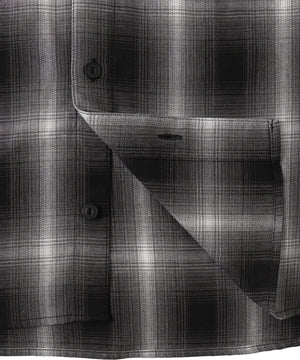 オンブレチェックフードシャツ（LS）