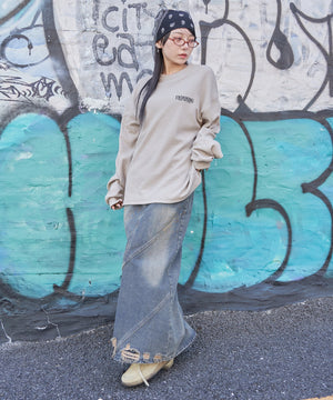 ベージュソノタ　モデル:159cm M着用