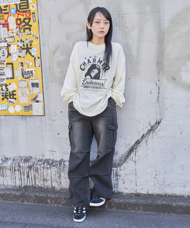 オフホワイト　モデル:159cm M着用