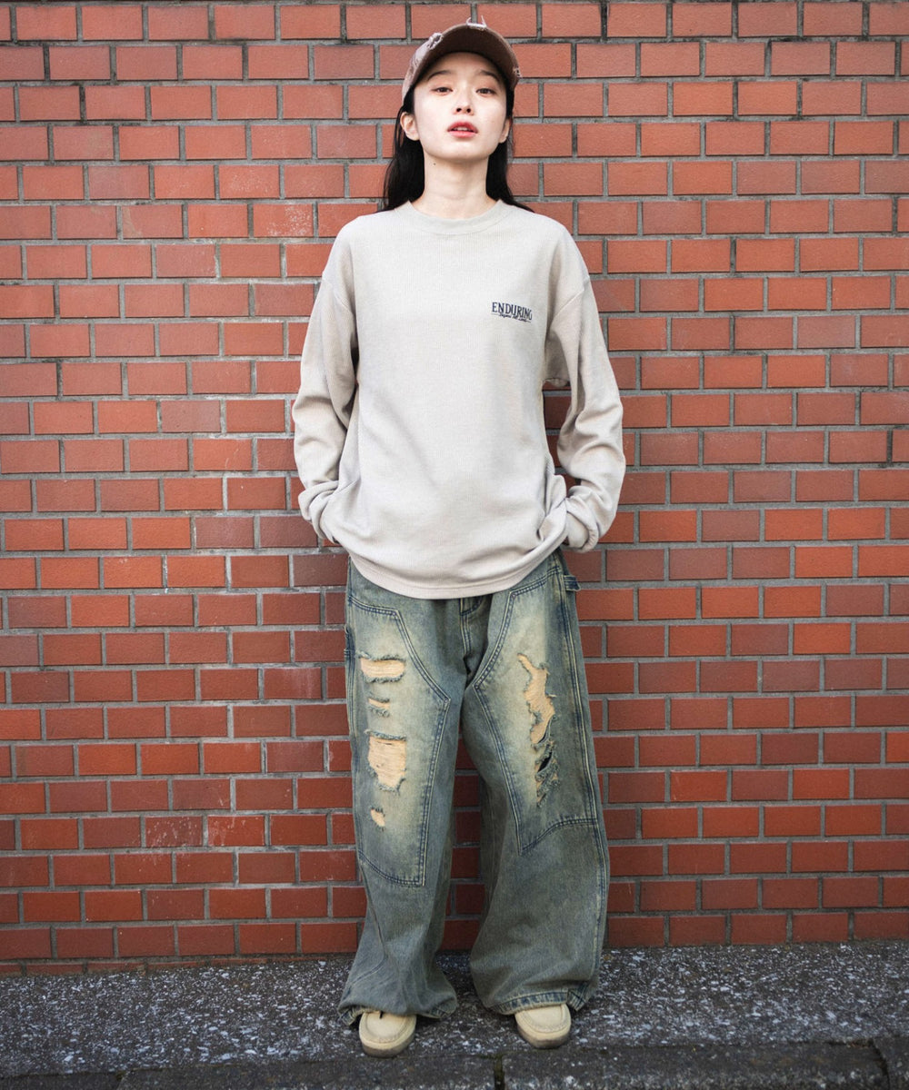 ベージュソノタ　モデル:161cm M着用