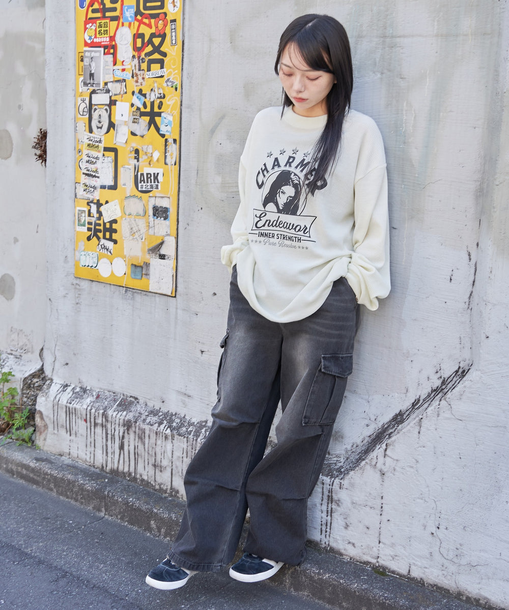 オフホワイト　モデル:159cm L着用