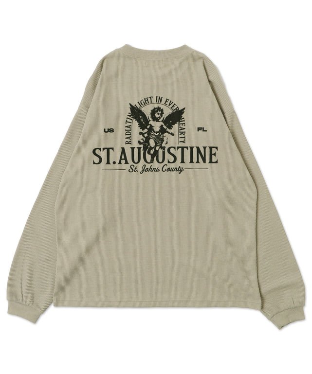 ワッフルグラフィックT（LS）