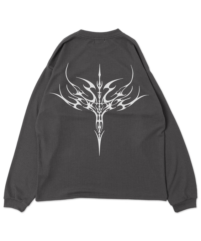 ワッフルグラフィックT（LS）