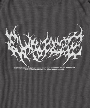 ワッフルグラフィックT（LS）