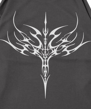 ワッフルグラフィックT（LS）