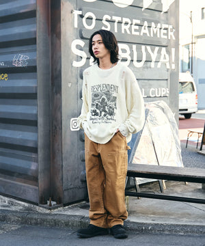 オフホワイト　モデル:175cm L着用