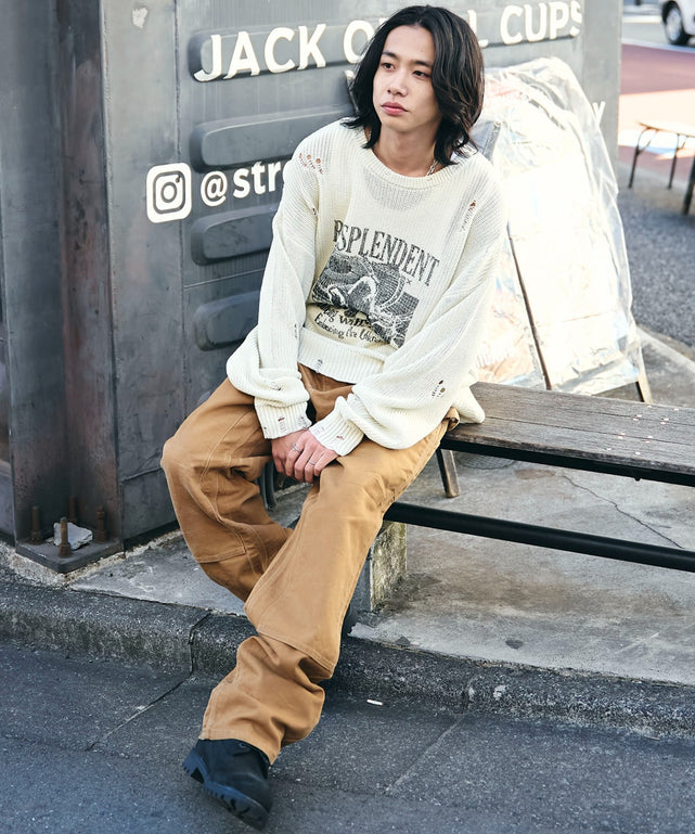 オフホワイト　モデル:175cm L着用