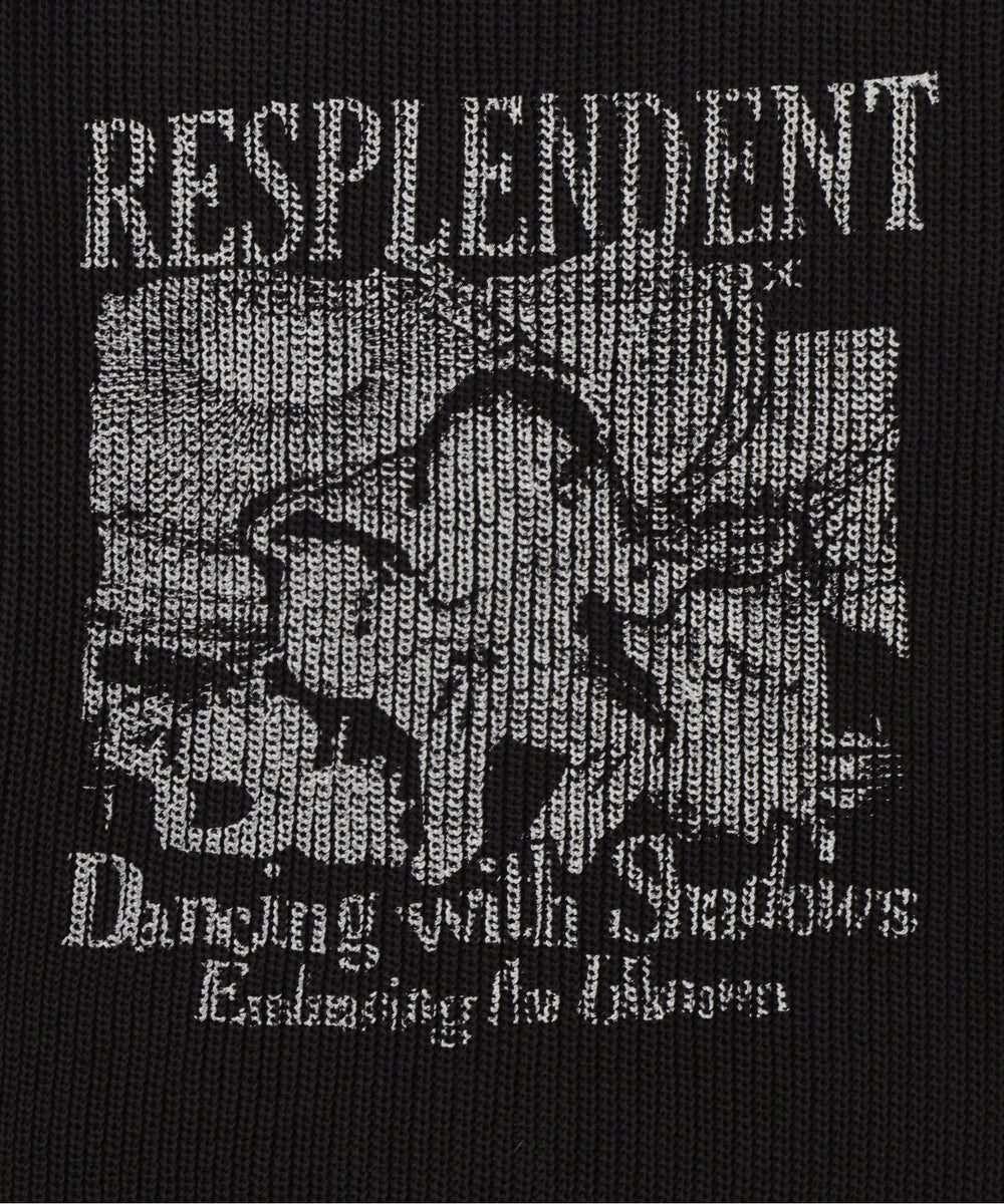 グラフィックダメージニットプルオーバー