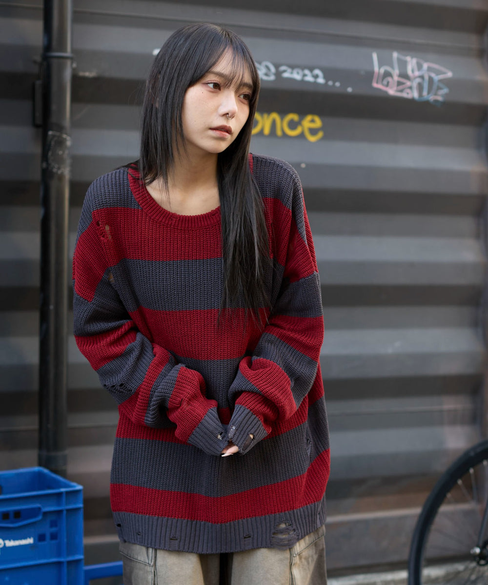 レッドボーダー　モデル:159cm L着用