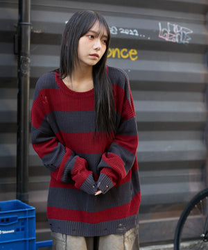 レッドボーダー　モデル:159cm L着用