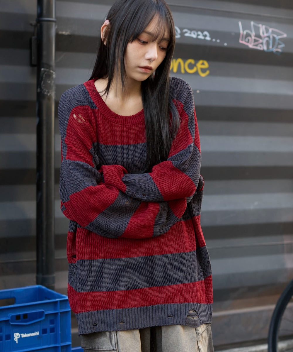 レッドボーダー　モデル:159cm L着用