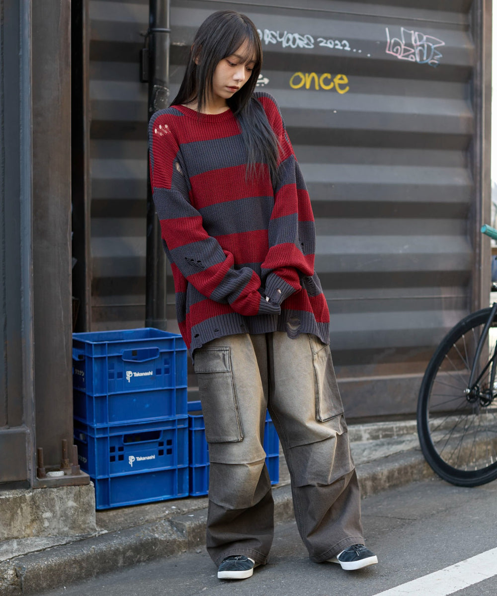 レッドボーダー　モデル:159cm L着用