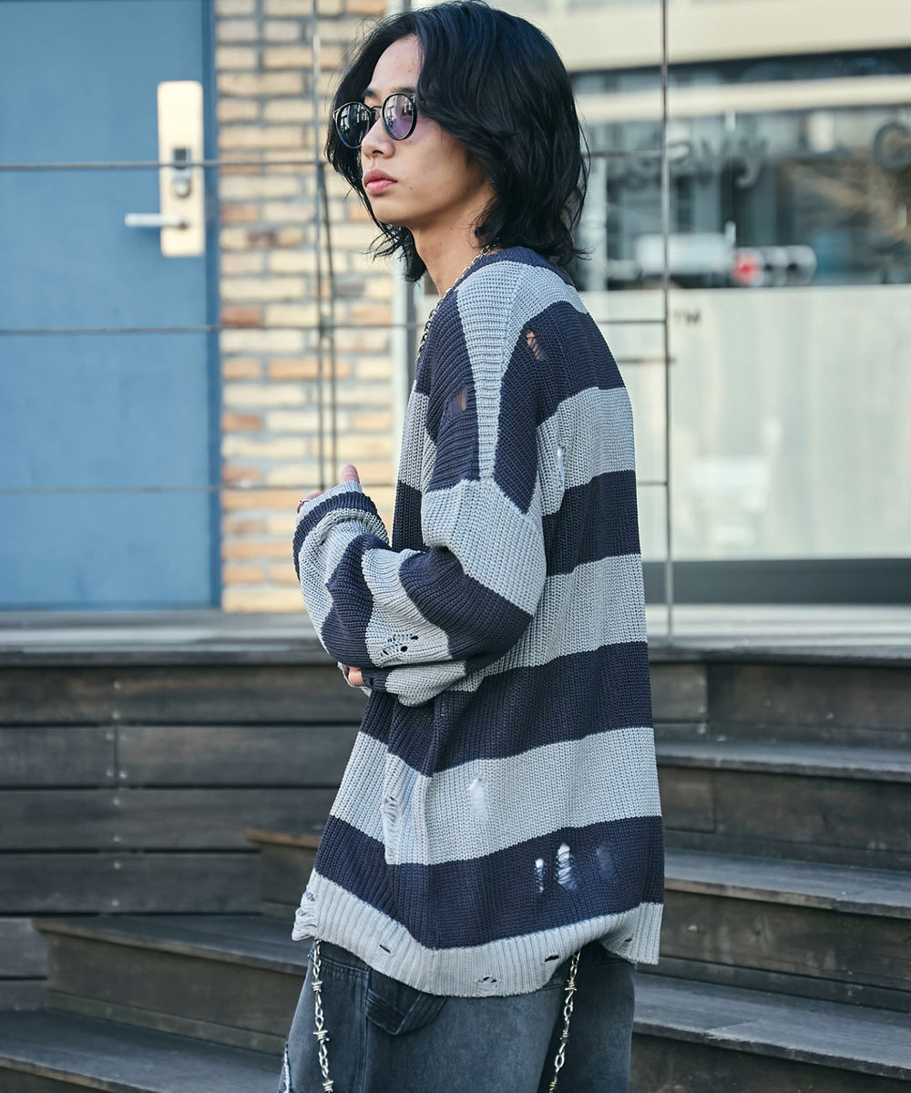 グレーボーダー　モデル:175cm L着用