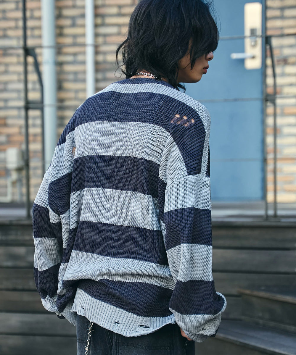 グレーボーダー　モデル:175cm L着用