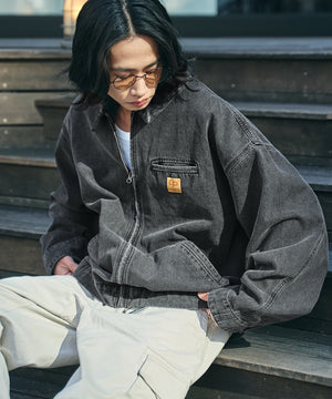 デニムブラックソノタ　モデル:175cm L着用