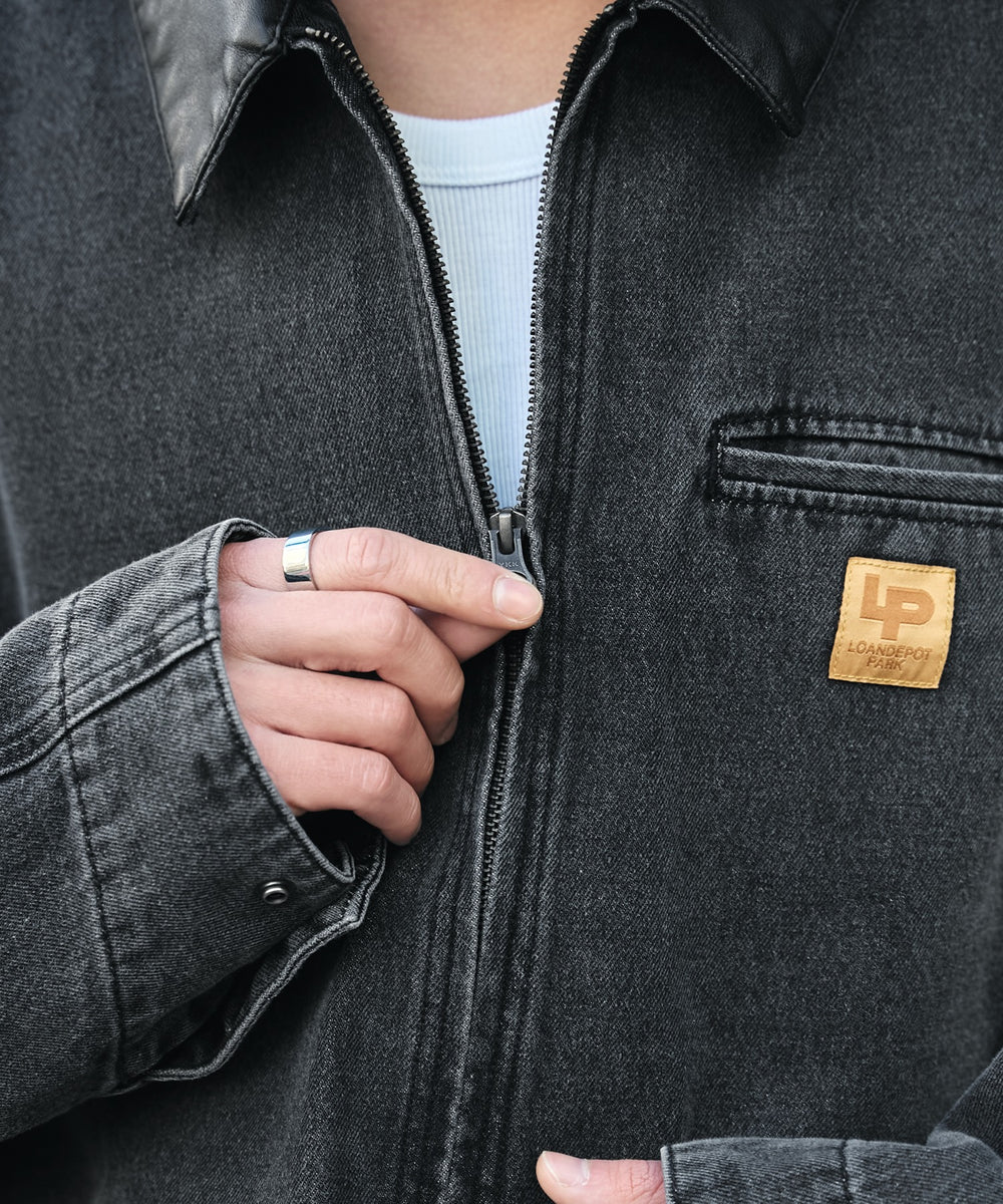 デニムブラックソノタ　モデル:175cm L着用