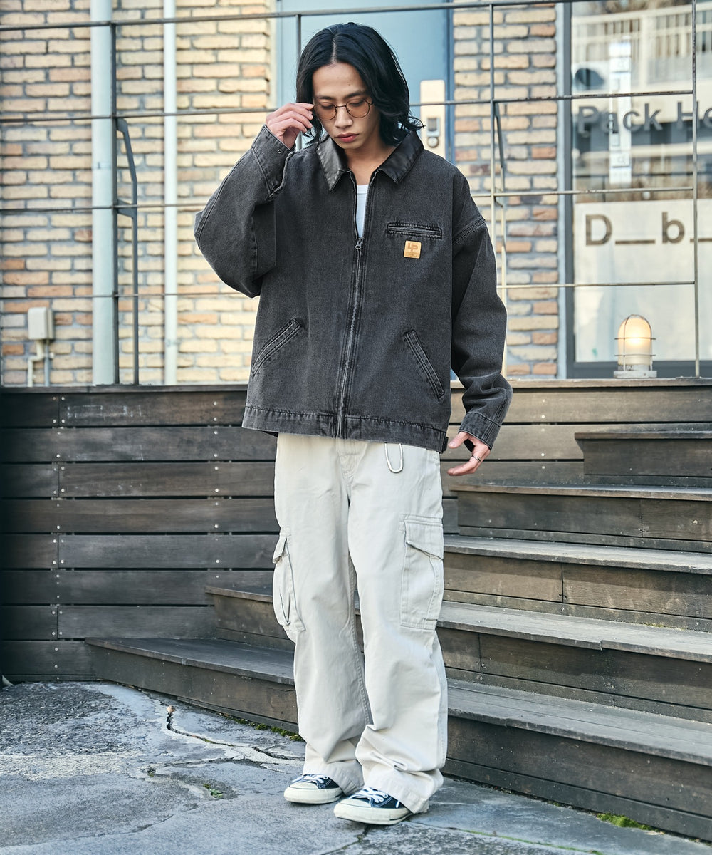 デニムブラックソノタ　モデル:175cm L着用