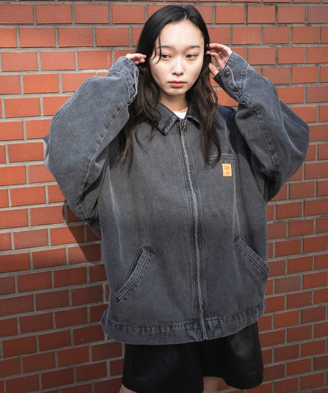 デニムブラックソノタ　モデル:161cm L着用