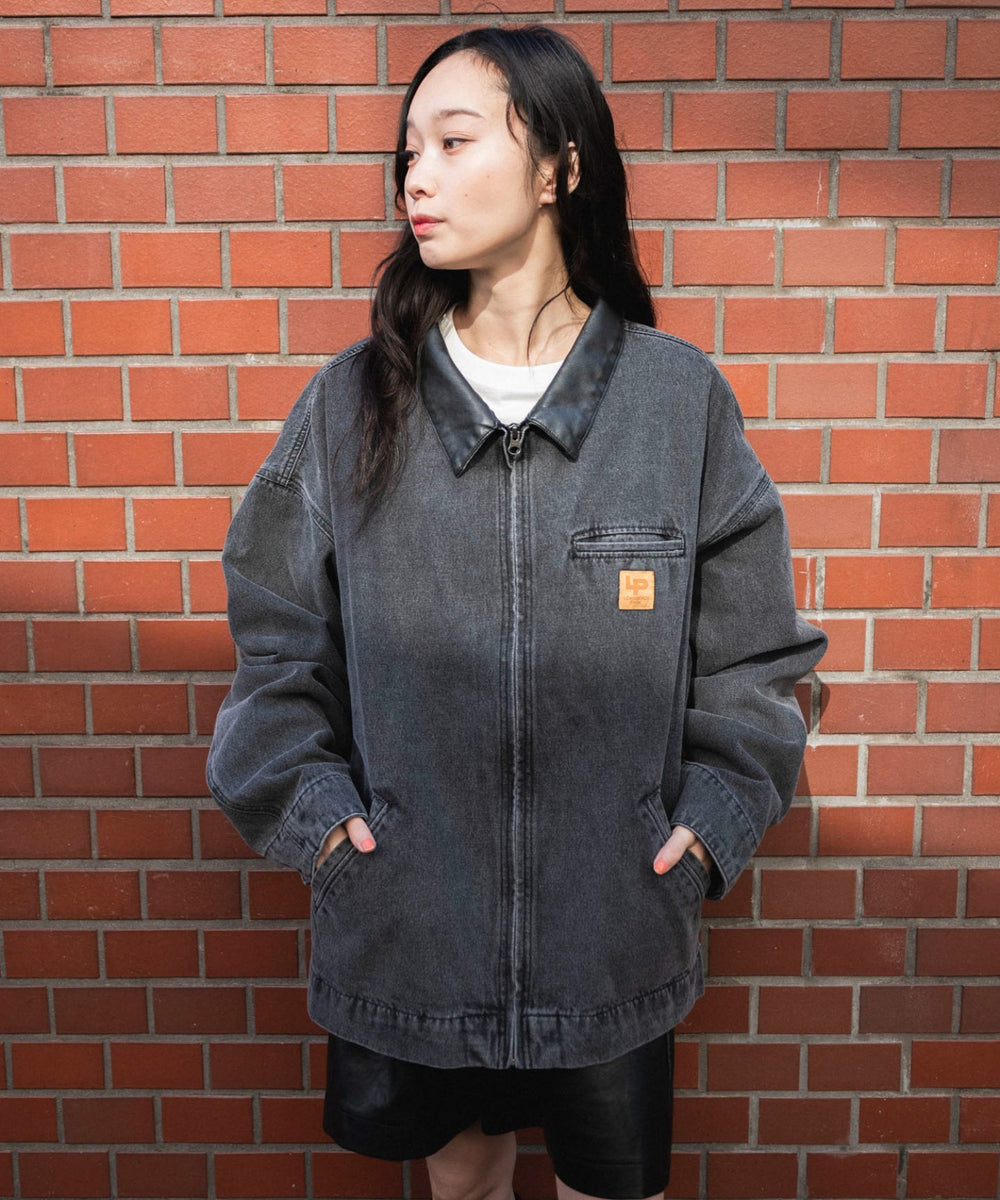 デニムブラックソノタ　モデル:161cm L着用