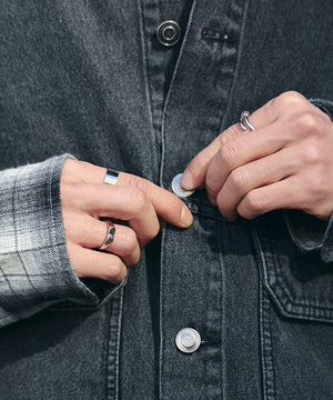 デニムブラックソノタ　モデル:175cm L着用