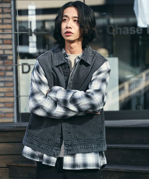 デニムブラックソノタ　モデル:175cm L着用