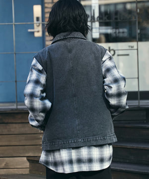 デニムブラックソノタ　モデル:175cm L着用