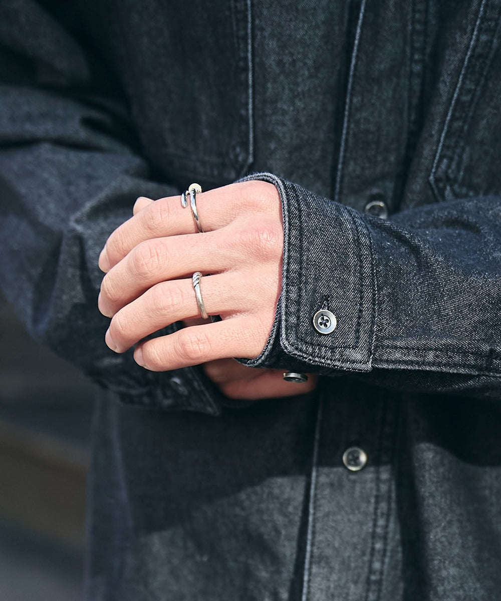 デニムブラックソノタ　モデル:175cm L着用