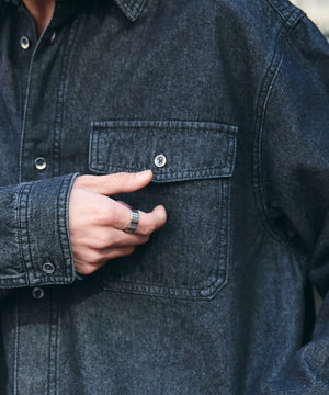 デニムブラックソノタ　モデル:175cm L着用