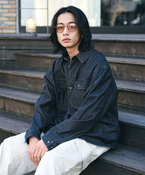 デニムブラックソノタ　モデル:175cm L着用