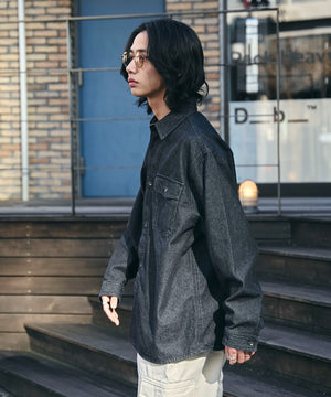 デニムブラックソノタ　モデル:175cm L着用