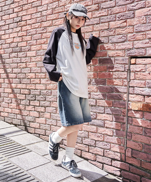 リラックスフィットグラフィックラグランT（7S） – WEGO ONLINE STORE