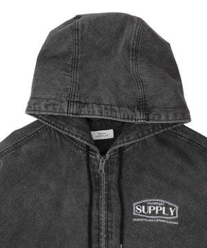 デニムフードブルゾン