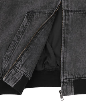 デニムフードブルゾン