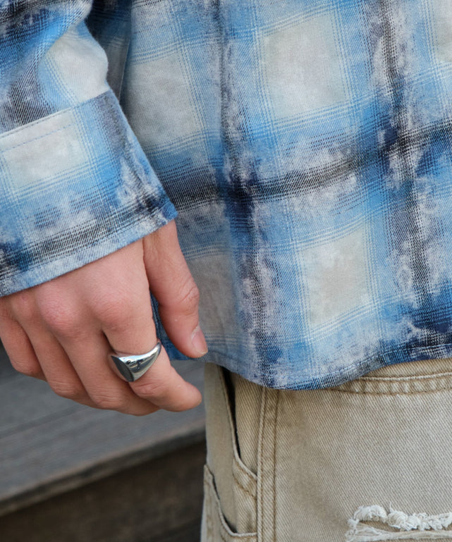 ブリーチオンブレチェックシャツ（LS）