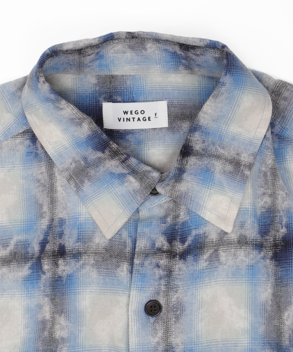 ブリーチオンブレチェックシャツ（LS）