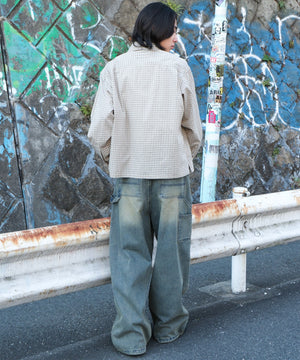 デニム淡加工 モデル：175cm L着用