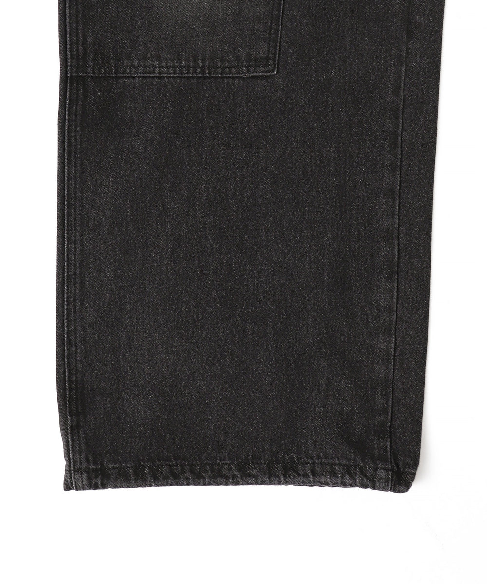 ダブルニーダメージデニムパンツ