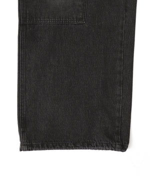 ダブルニーダメージデニムパンツ