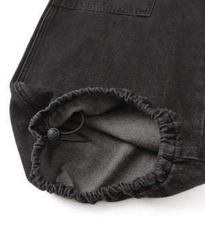 ダブルニーダメージデニムパンツ