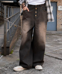 スーパーバギ－スタッズデニムパンツ