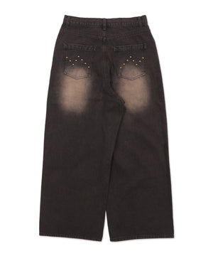 スーパーバギ－スタッズデニムパンツ