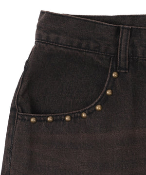 スーパーバギ－スタッズデニムパンツ