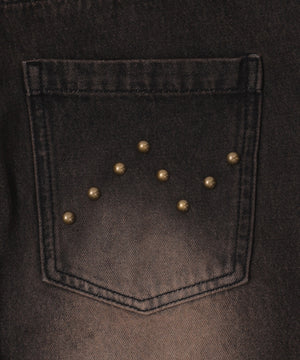 スーパーバギ－スタッズデニムパンツ